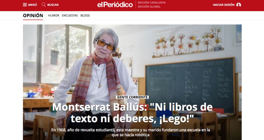 <time datetime="2018-04-22T17:38:17+00:00">22 de abril de 2018</time> | <a href="https://www.escola-horitzo.cat/author/kike/">Super User</a> | <a href="https://www.escola-horitzo.cat/category/sala-de-premsa/" rel="tag">Sala de premsa</a> | <a href="https://www.escola-horitzo.cat/2018/04/22/el-periodico-montserrat-ballus-ni-libros-de-texto-ni-deberes-lego/#respond">No hay comentarios<span class="screen-reader-text"> en El Periódico: Montserrat Ballús: «Ni libros de texto ni deberes, ¡Lego!»</span></a>