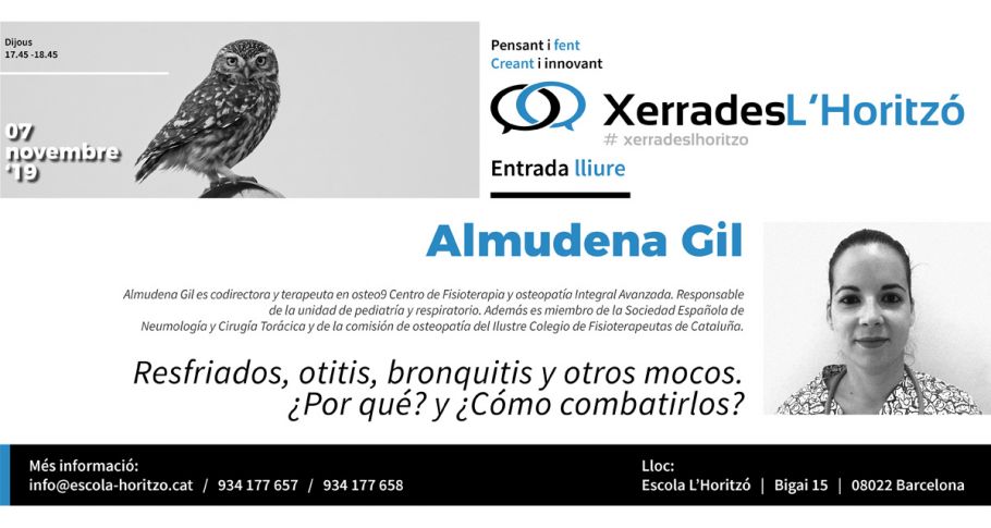 <time datetime="2019-10-01T16:22:19+00:00">1 de octubre de 2019</time> | <a href="https://www.escola-horitzo.cat/author/kike/">Super User</a> | <a href="https://www.escola-horitzo.cat/category/el-dia-a-dia/" rel="tag">El dia a dia</a> | <a href="https://www.escola-horitzo.cat/2019/10/01/xerrades-l-horitzo-almudena-gil/#respond">No hay comentarios<span class="screen-reader-text"> en Xerrades L’Horitzó: Almudena Gil</span></a>