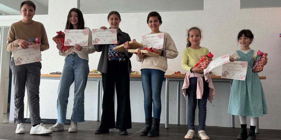 <time datetime="2024-04-25T15:16:01+00:00">25 de abril de 2024</time> | <a href="https://www.escola-horitzo.cat/author/kike/">Super User</a> | <a href="https://www.escola-horitzo.cat/category/el-dia-a-dia/" rel="tag">El dia a dia</a> | <a href="https://www.escola-horitzo.cat/2024/04/25/certamen-literari-de-sant-jordi-2024/#respond">No hay comentarios<span class="screen-reader-text"> en Certamen literari de Sant Jordi 2024</span></a>