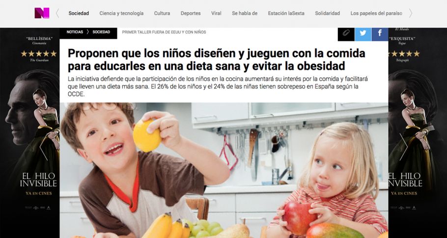 <time datetime="2018-02-02T15:18:46+00:00">2 de febrero de 2018</time> | <a href="https://www.escola-horitzo.cat/author/kike/">Super User</a> | <a href="https://www.escola-horitzo.cat/category/sala-de-premsa/" rel="tag">Sala de premsa</a> | <a href="https://www.escola-horitzo.cat/2018/02/02/la-sexta-tv-parla-de-l-escola-i-educar-en-una-dieta-sana/#respond">No hay comentarios<span class="screen-reader-text"> en La Sexta TV parla de l’Escola i educar en una dieta sana</span></a>